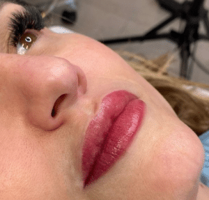After lip tint